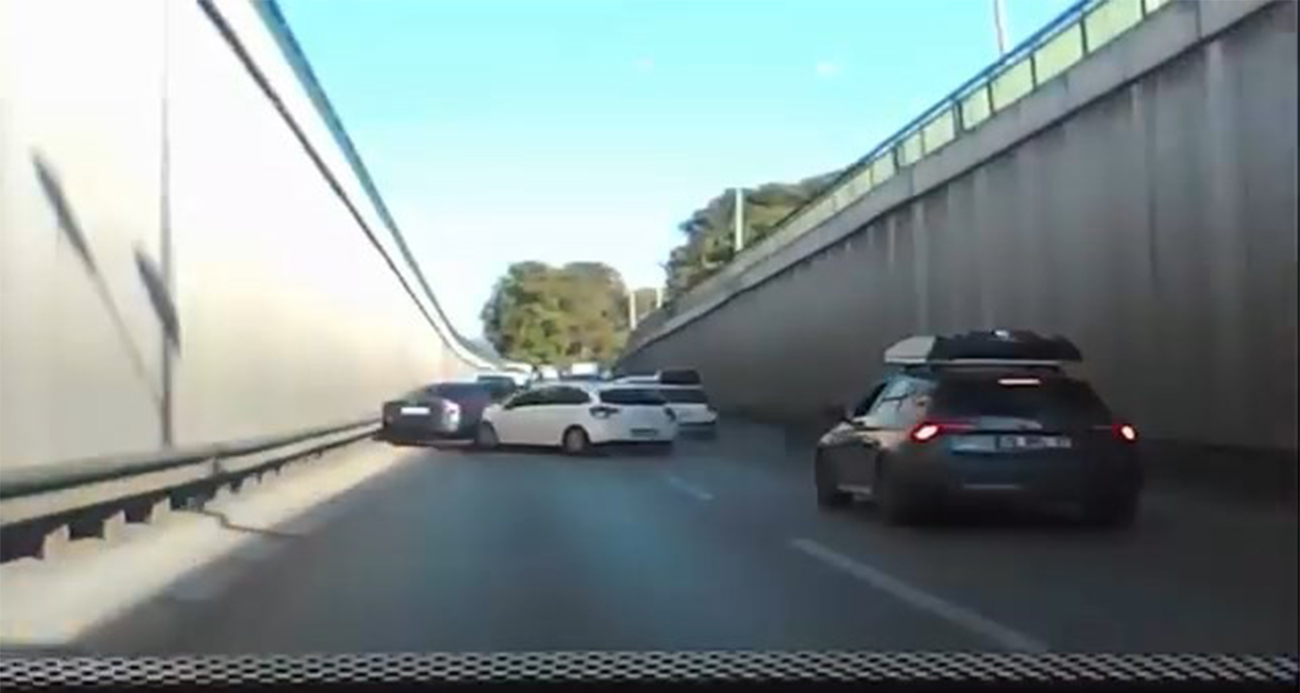 Alkollü sürücü trafiği böyle birbirine kattı