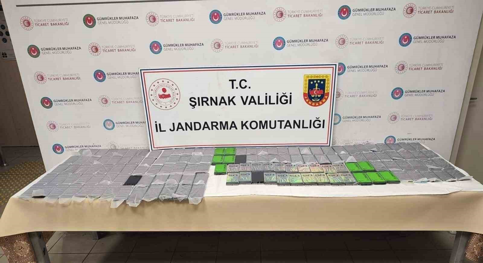 Şırnak’ta 8 milyon lira değerinde gümrük kaçağı ürünler ele geçirildi