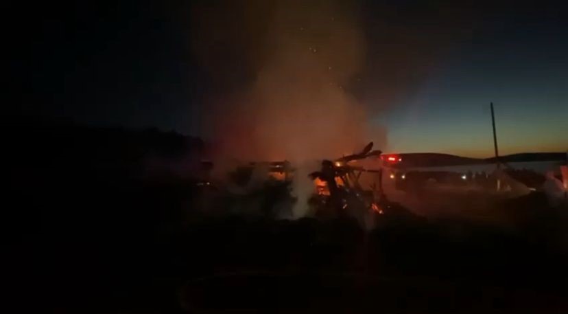 Bolu’da 2 yayla evi yangında küle döndü