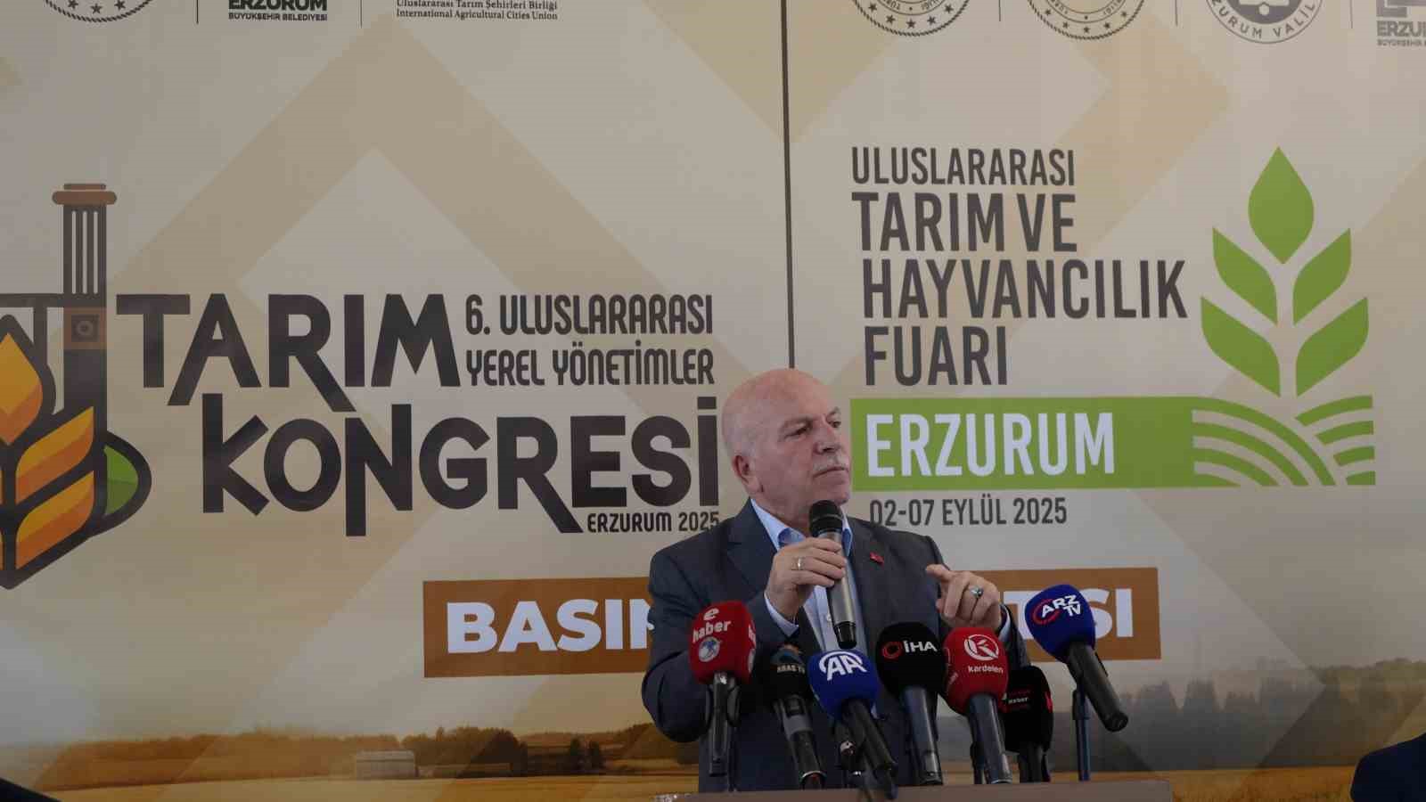 Uluslararası Tarım Fuarı ve Tarım Kongresi Erzurum’da kapılarını açıyor