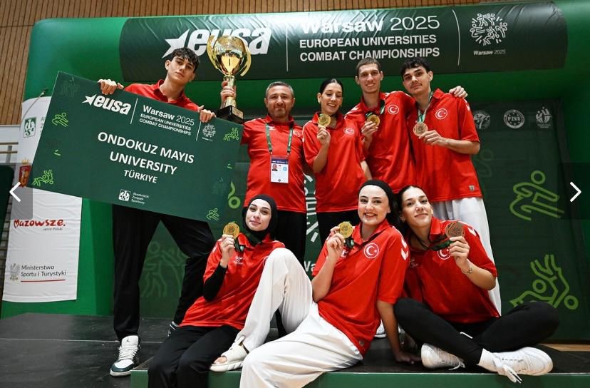 Avrupa Üniversiteler Dövüş Sporları Şampiyonası’nda OMÜ’den birincilik