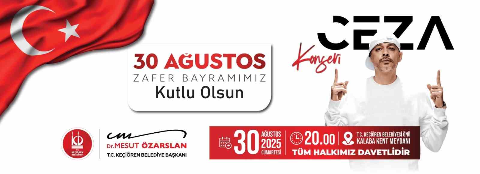 Keçiören Belediyesi, 30 Ağustos Zafer Bayramı dolayısıyla bir etkinlik düzenleyecek