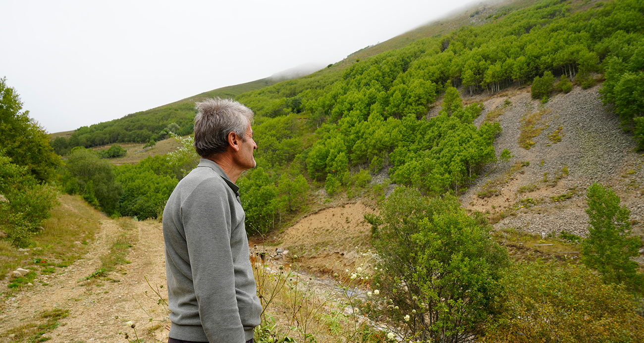 Köyünü ormana dönüştürdü