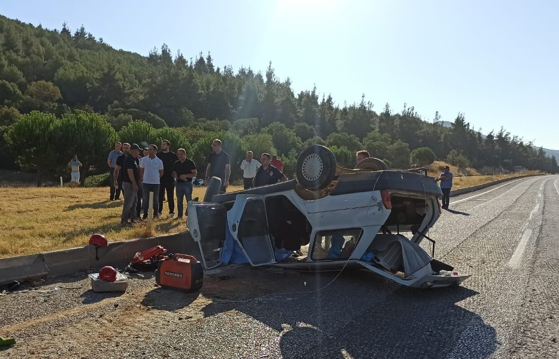 Manisa’da trafik kazası: 1 ölü, 3 yaralı