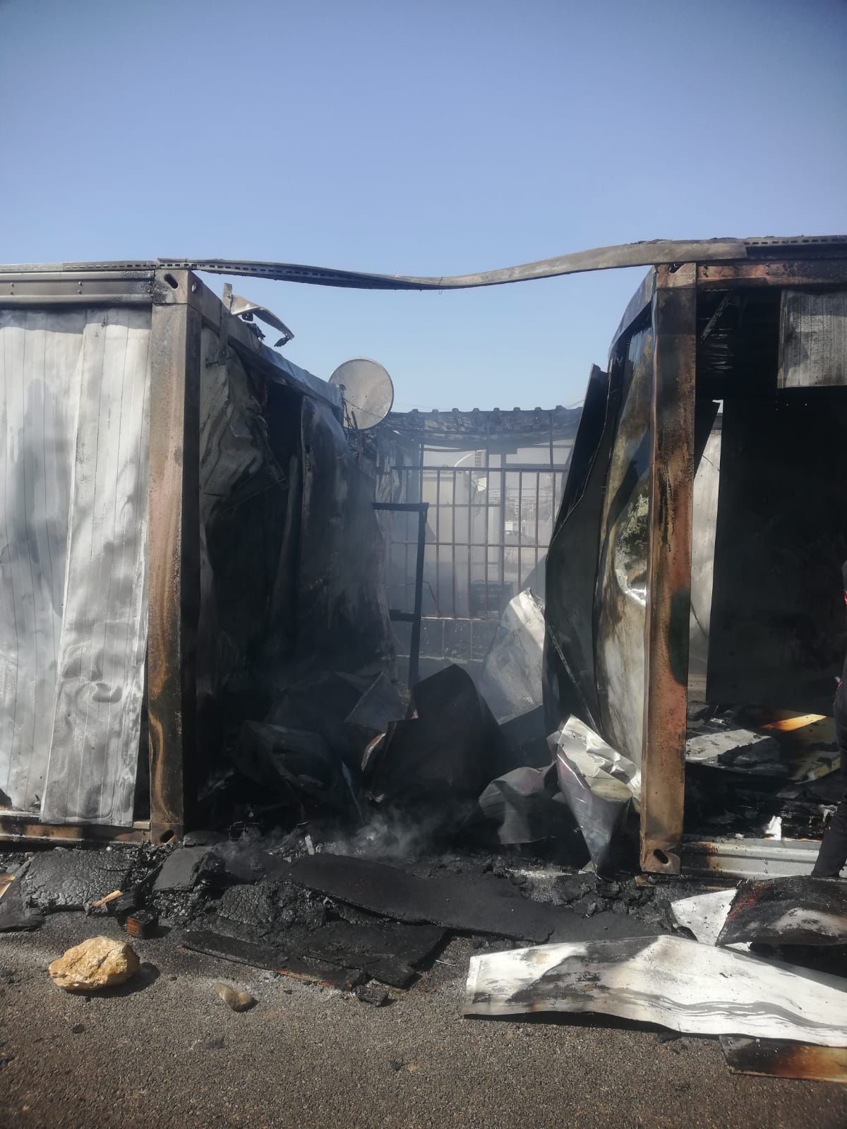 Kahramanmaraş’ta konteyner kentte yangın