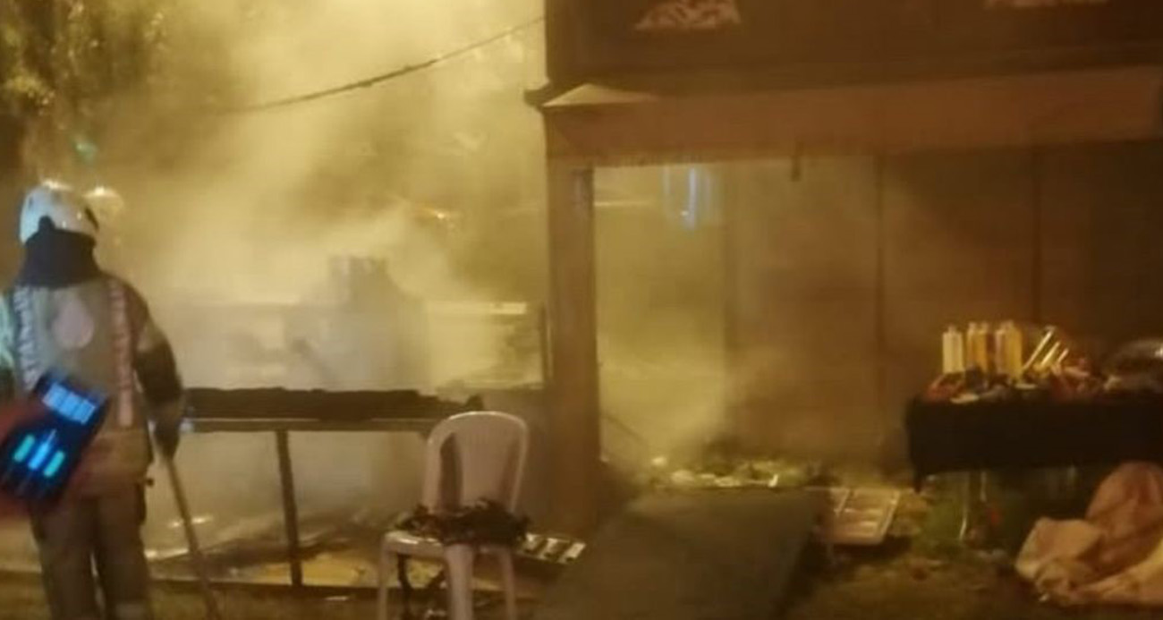 Çadırda yangın çıktı!