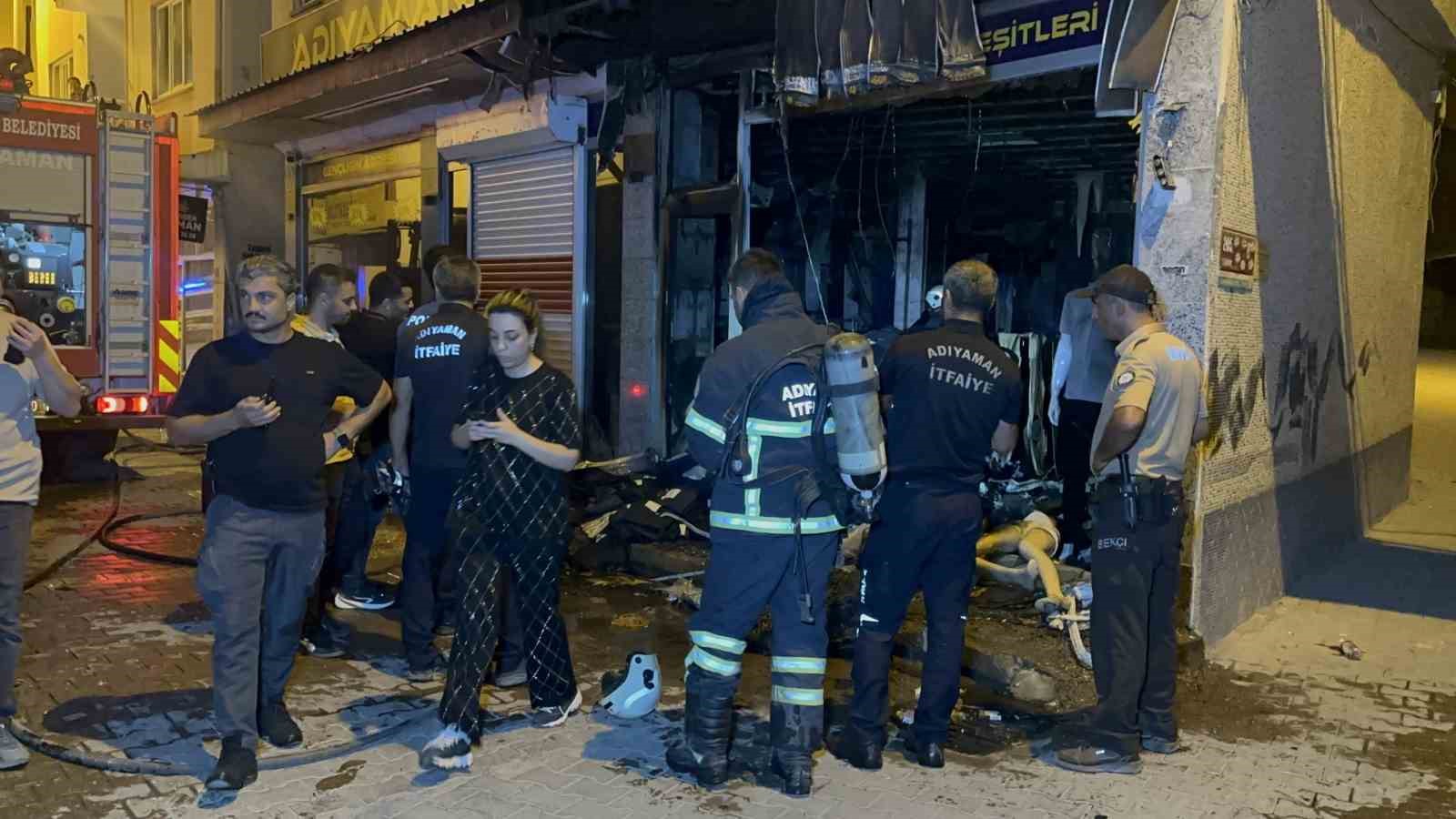 Adıyaman’da giyim mağazasına molotofkokteyli saldırı