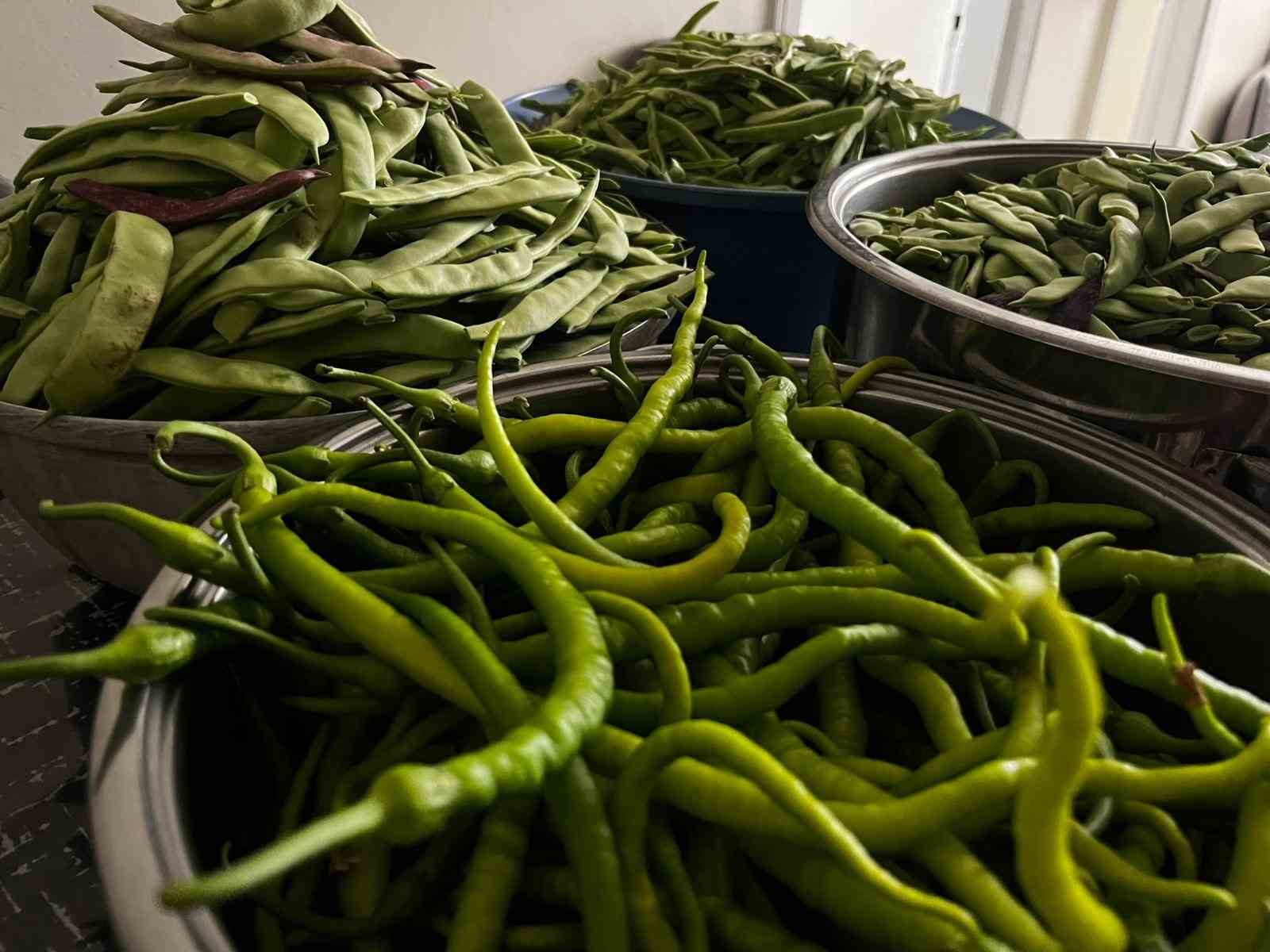 Bayburtlu kadınlar kışlık turşu hazırlıklarına başladı