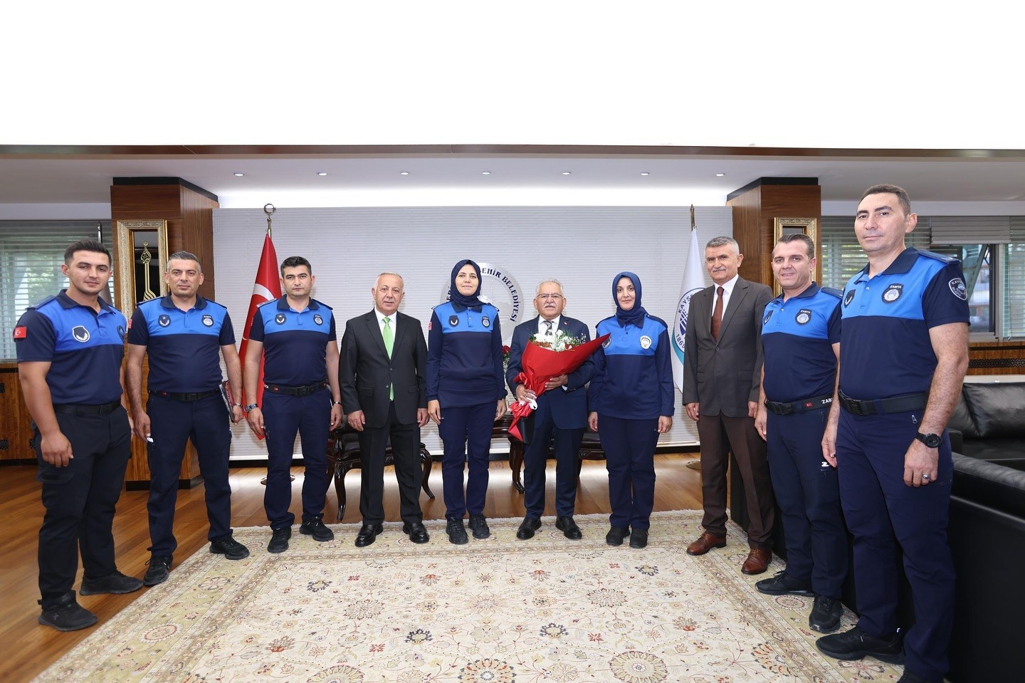Büyükkılıç, 199. kuruluş yıl dönümü ve Zabıta Haftası’nda zabıta teşkilatı mensuplarını kabul etti