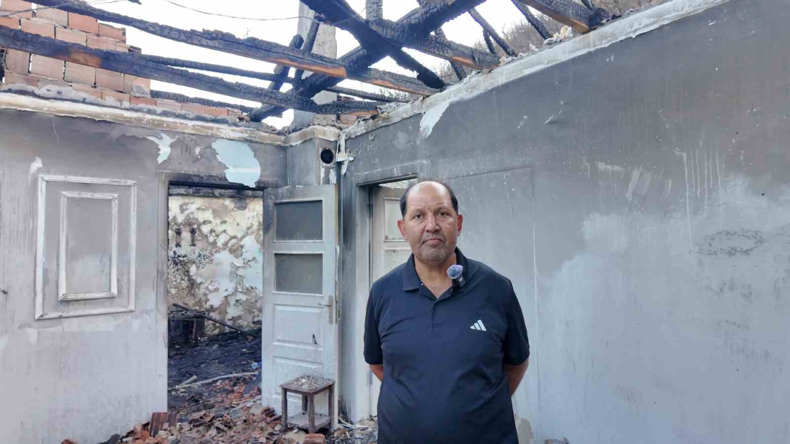 Yangın mağduru vatandaşa yardım eli: 