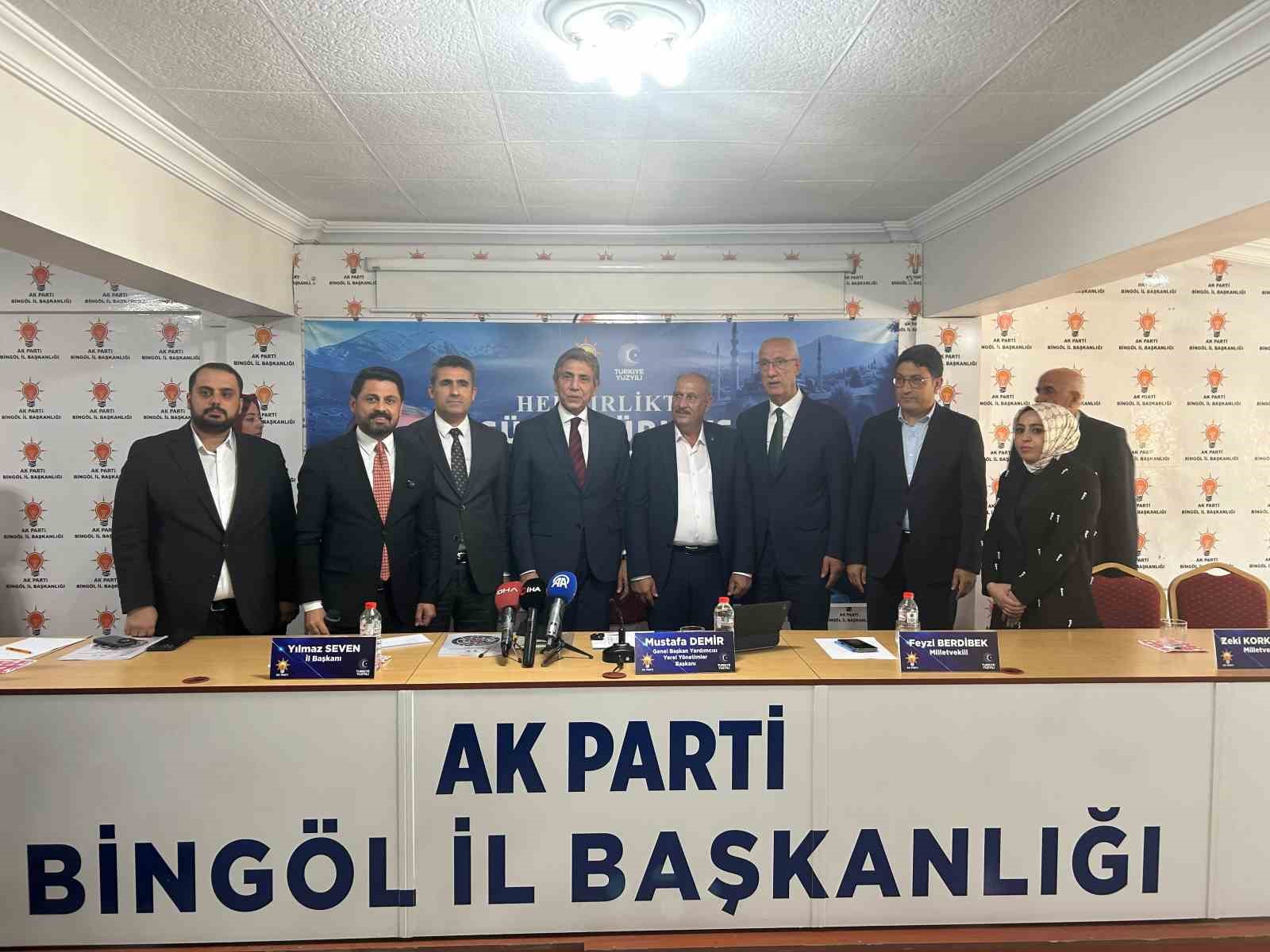 AK Parti Genel Başkan Yardımcısı Demir: 