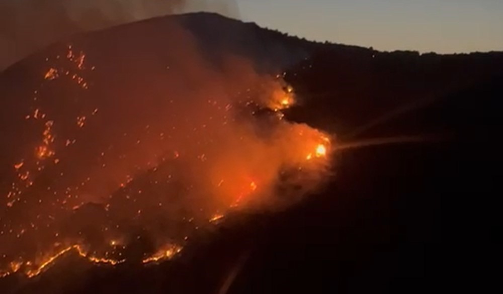 Söke’deki yangını söndürme çalışmaları sürüyor