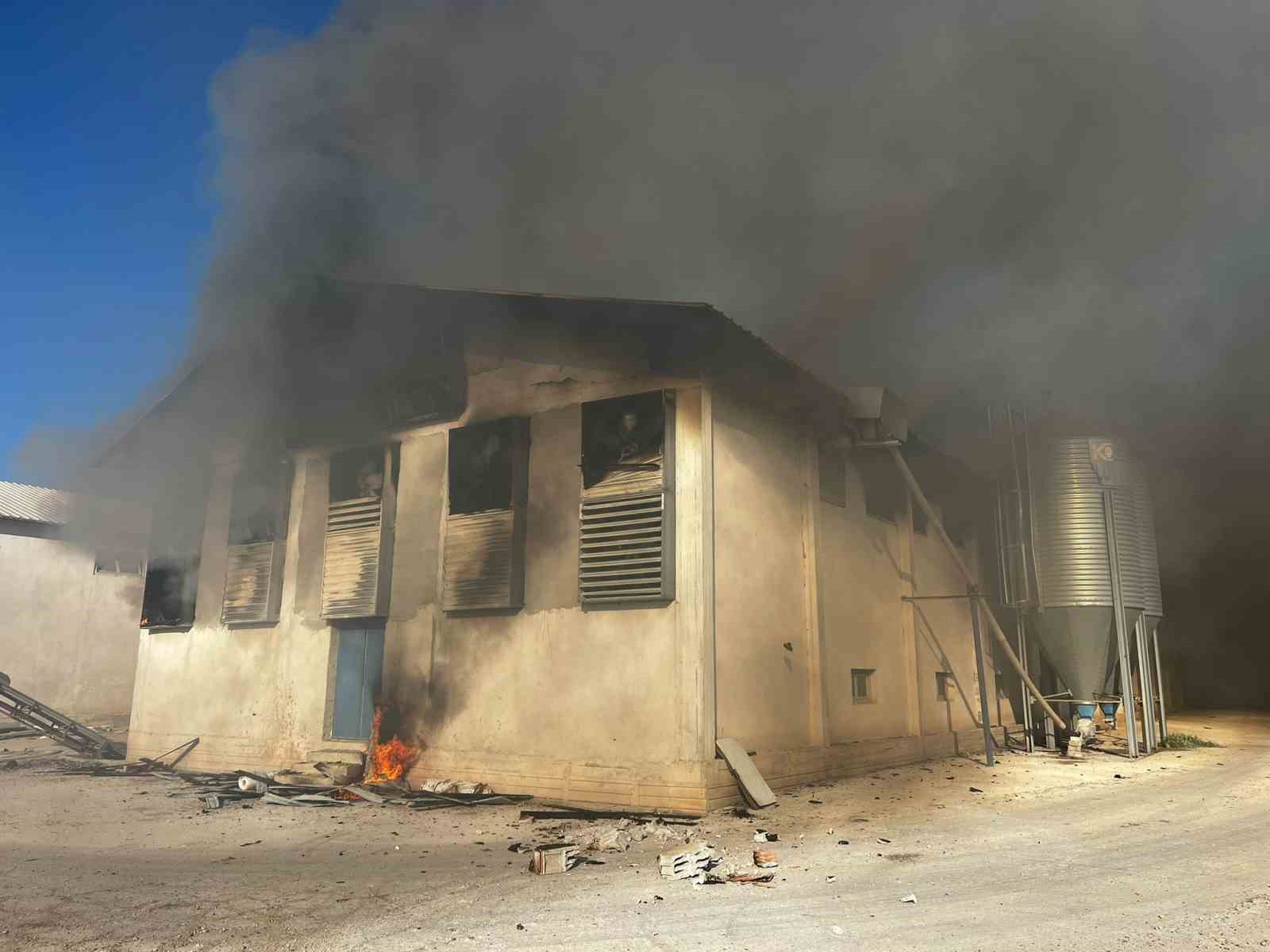 Afyonkarahisar’da tavuk çiftliğinde yangın