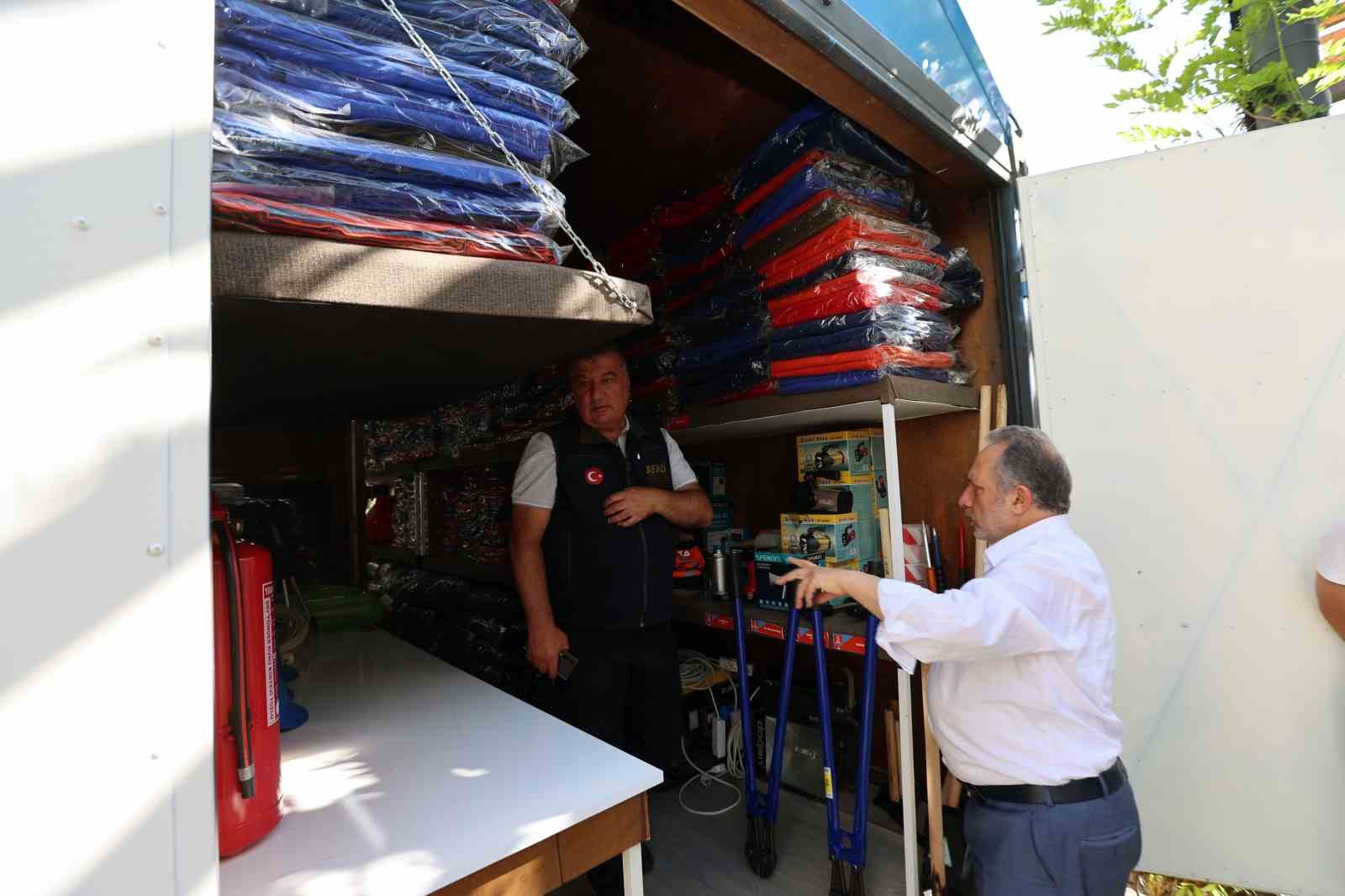 AFAD heyetinden Talas Belediyesi’nin örnek projesine yerinde inceleme