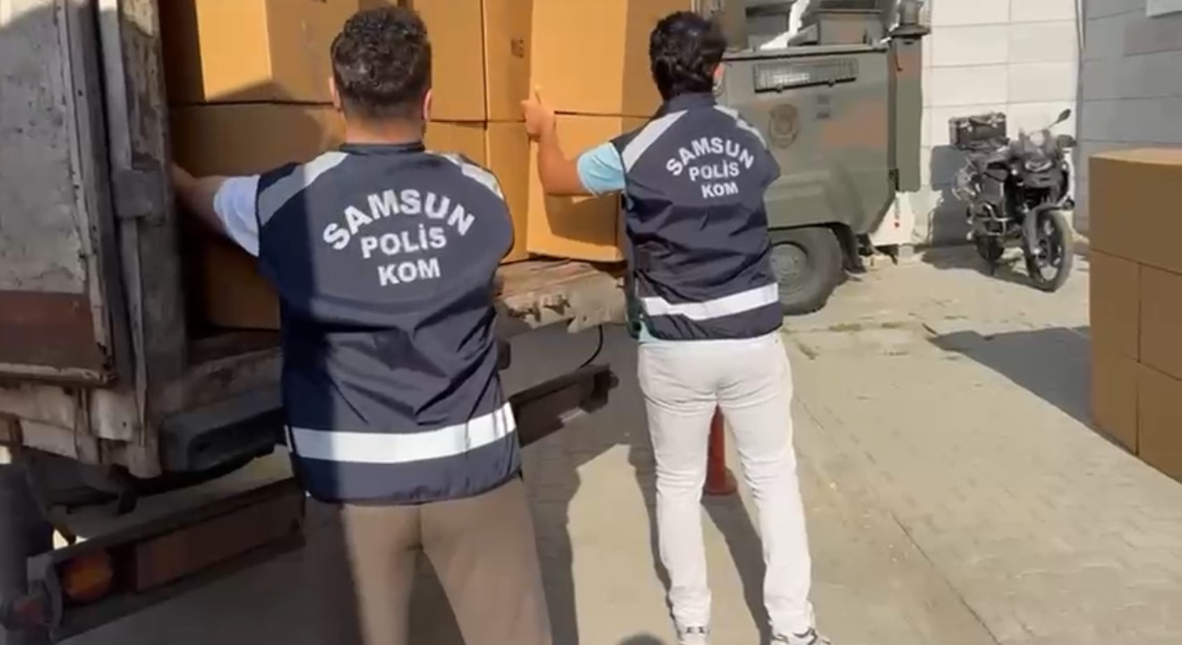 Samsun’da 3 milyon 780 bin kaçak makaron ele geçirildi
