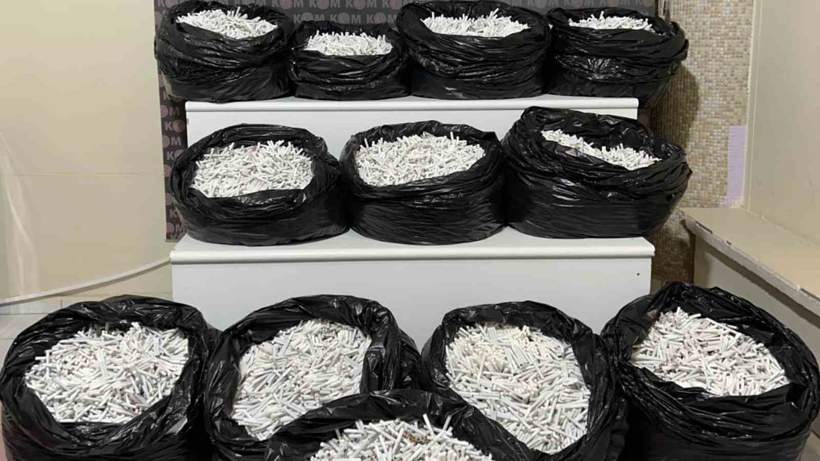 Kırıkkale’de binlerce makaron ele geçirildi