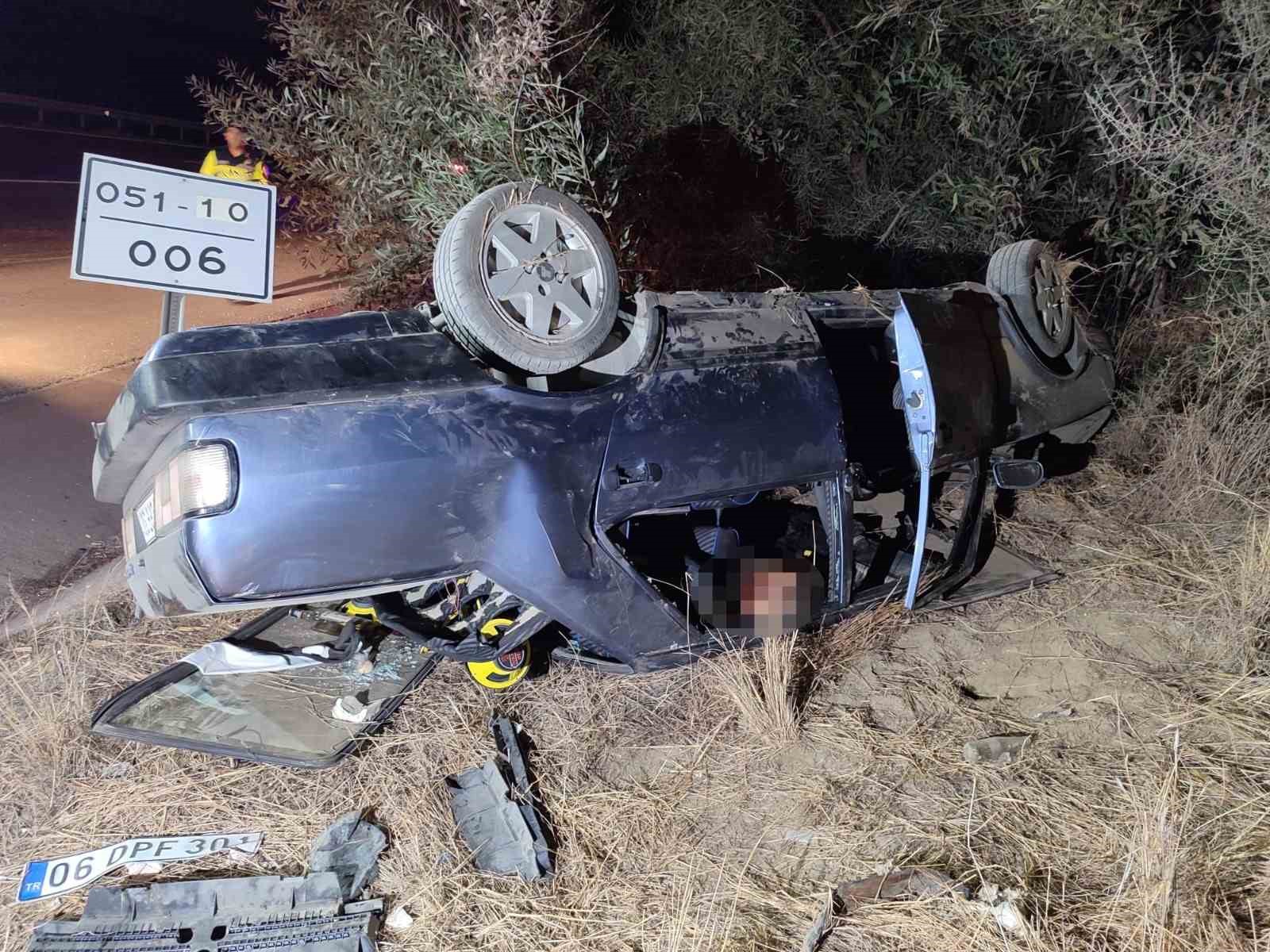 Tarsus’ta trafik kazası:1 ölü, 2 yaralı