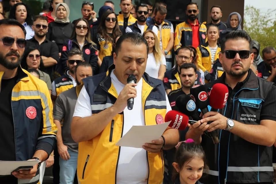 Sağlık ekibine yönelik saldırıya tepki