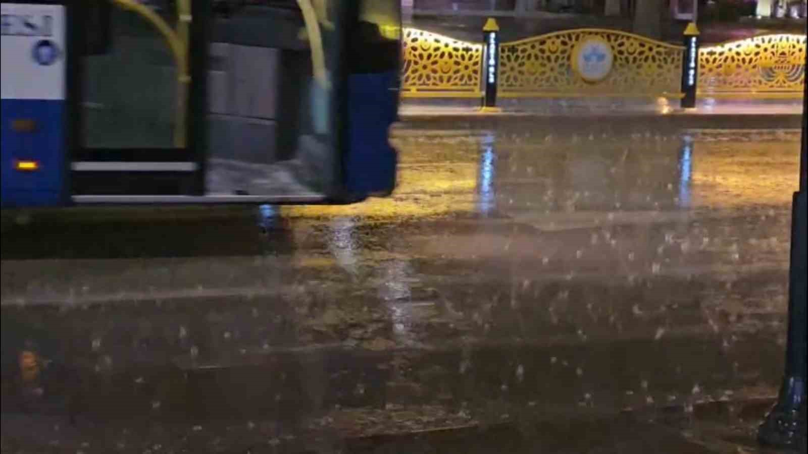 Elazığ’da sağanak yağış