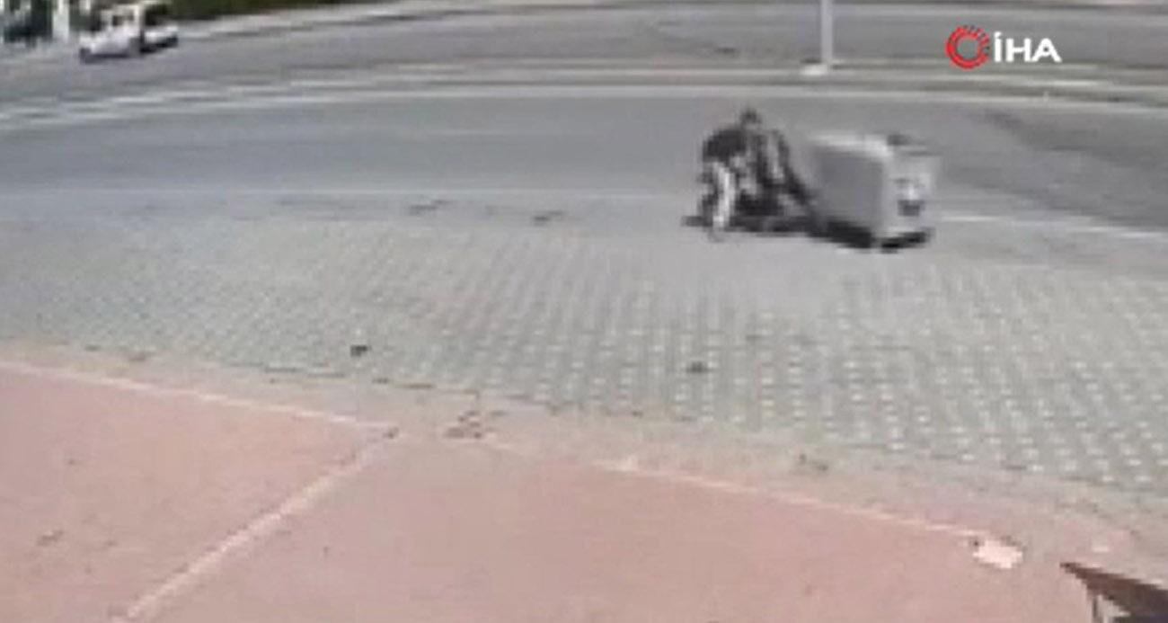 Kayseri’de kahkahaya boğan kaza