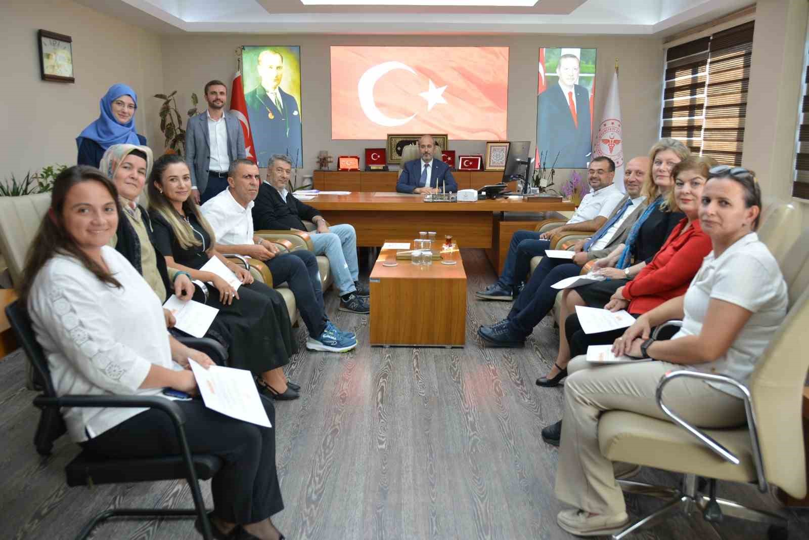 Sağlık personellerine teşekkür belgesi