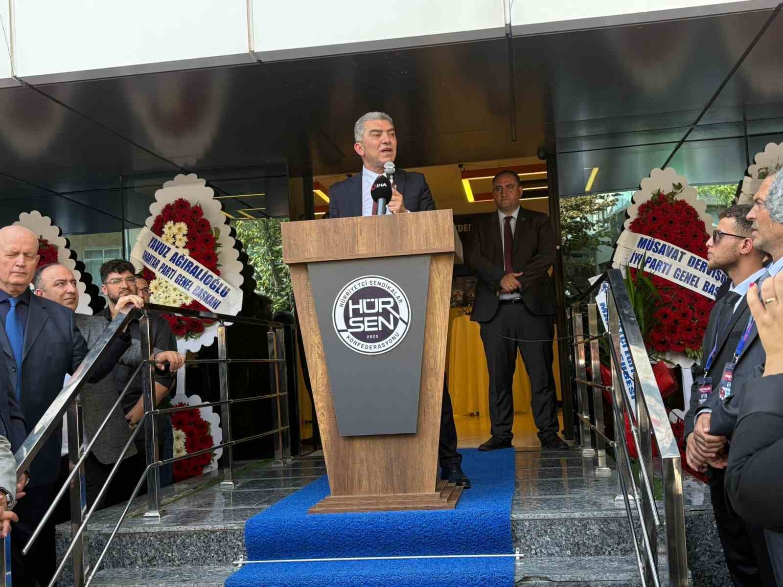 HÜR-SEN Konfederasyonu’nun yeni binasının açılışı gerçekleştirildi