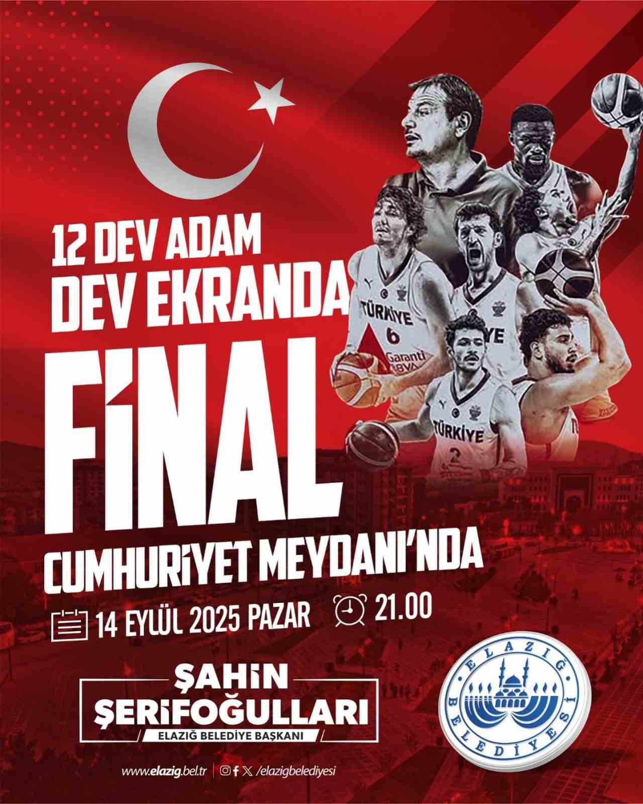 Milli heyecan Elazığ’da dev ekranda yaşanacak