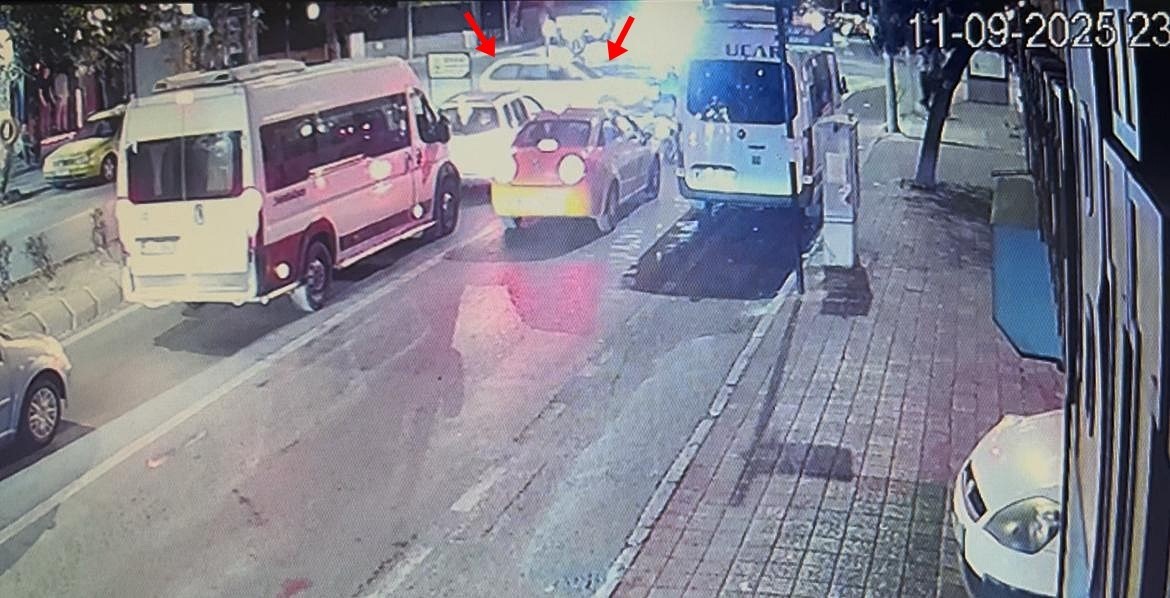 Tekirdağ’da yaya geçidinden yolun karşısına geçen otomobile ceza gecikmedi