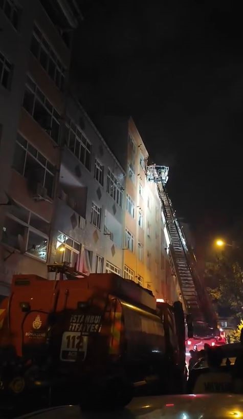 Küçükçekmece’de yangın paniği