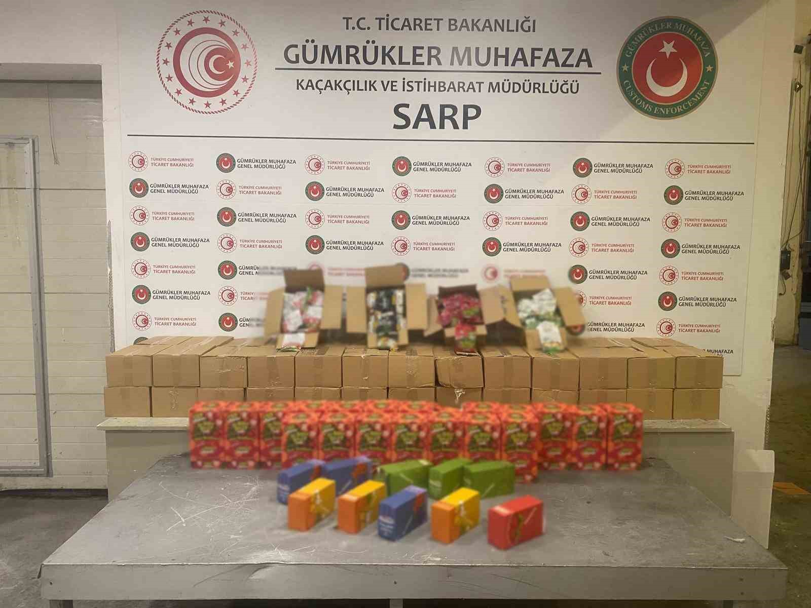 Sarp Gümrük Kapısı ve İstanbul’da 601 kilo uyuşturucu ele geçirildi
