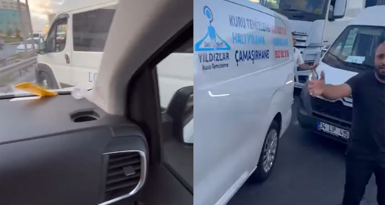 Emniyet şeridinden kaynak yaptılar, tepki gösteren sürücüye saldırdılar