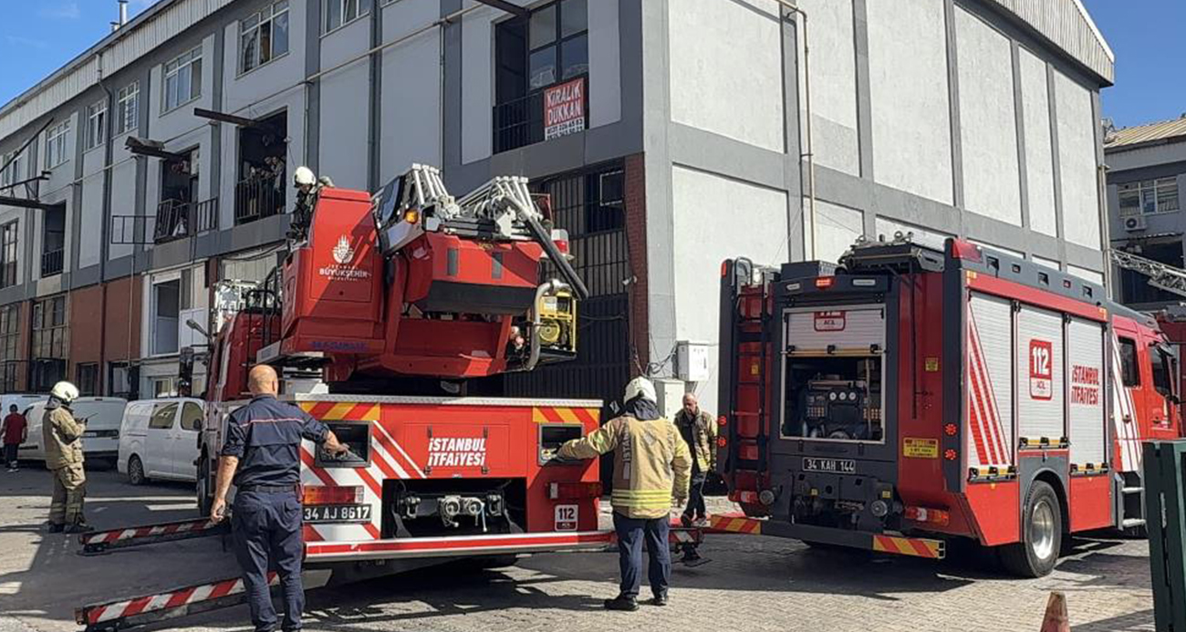 Başakşehir’de çinko kaplama atölyesinde yangın paniği!