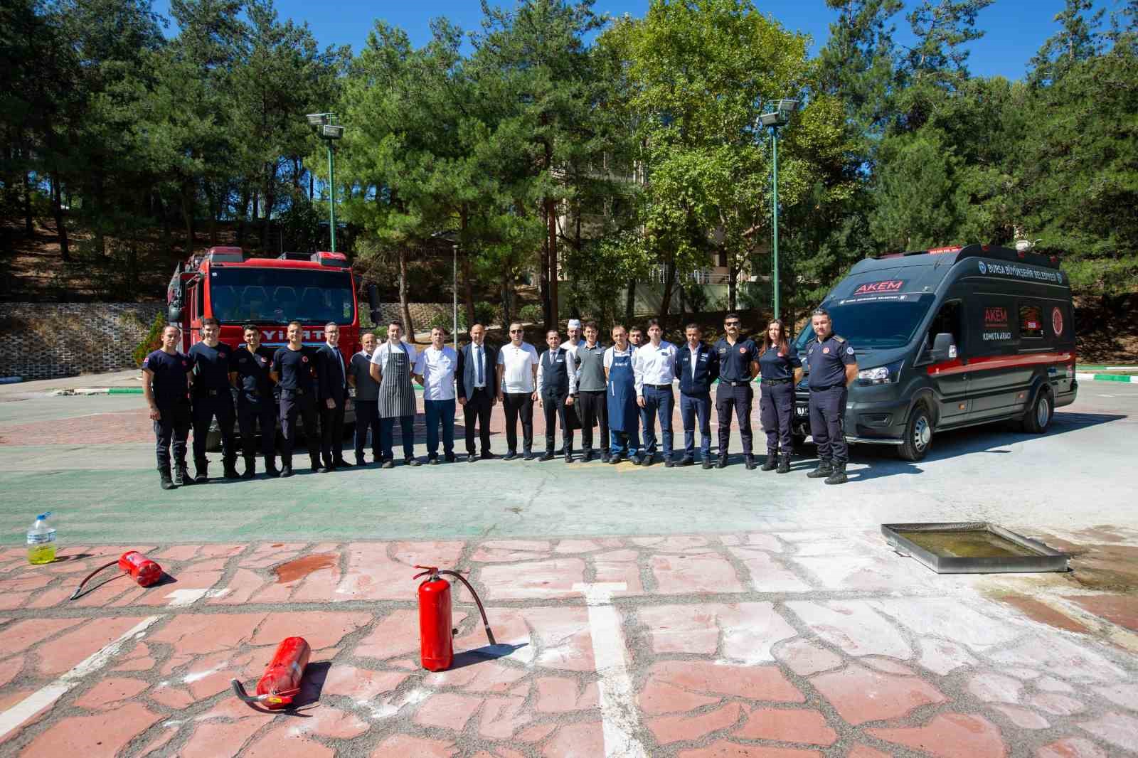 Burfaş tesislerinde yangın tatbikatı