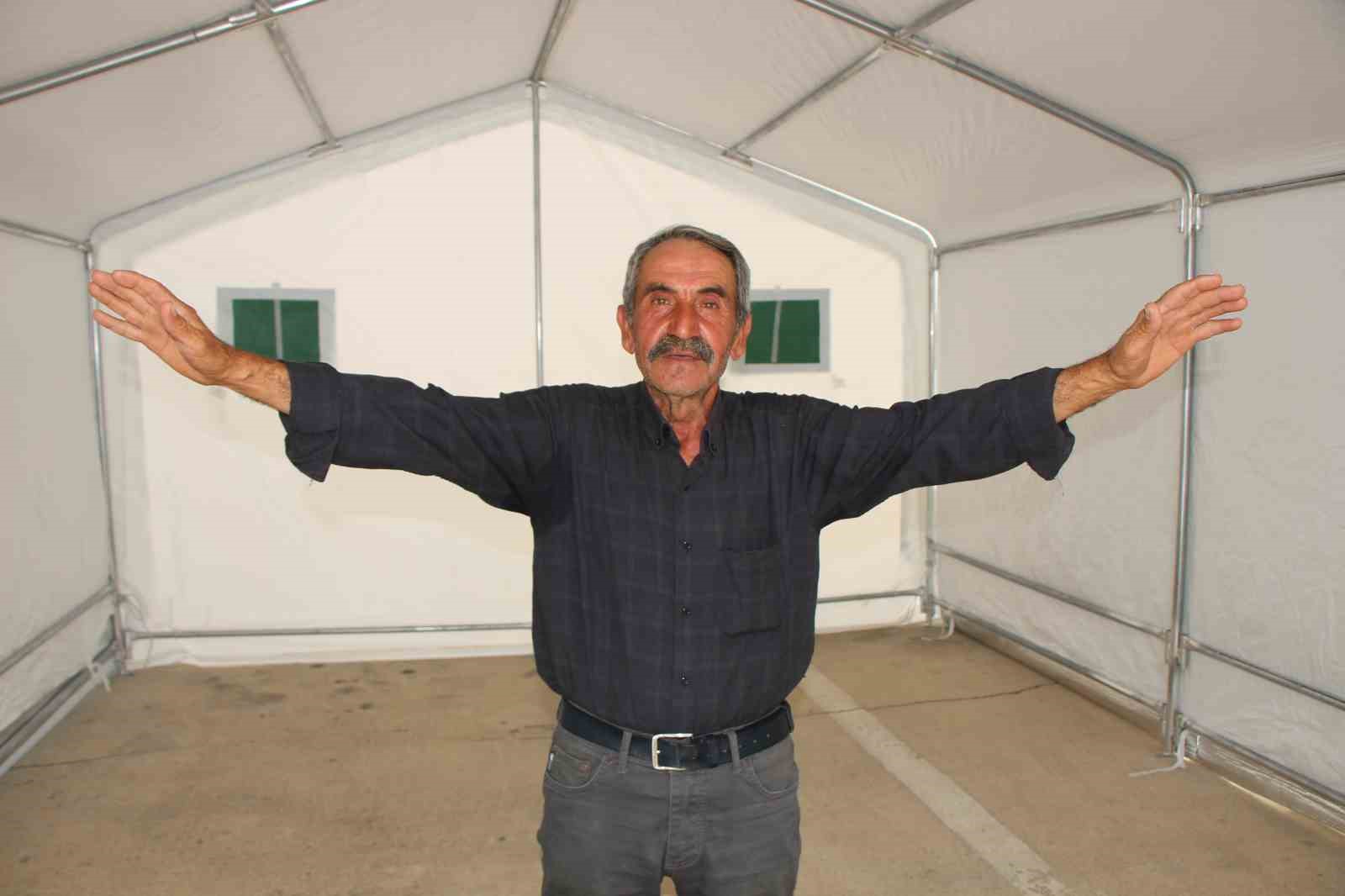 Amasya’da 100 çobana güneş panelli çadır