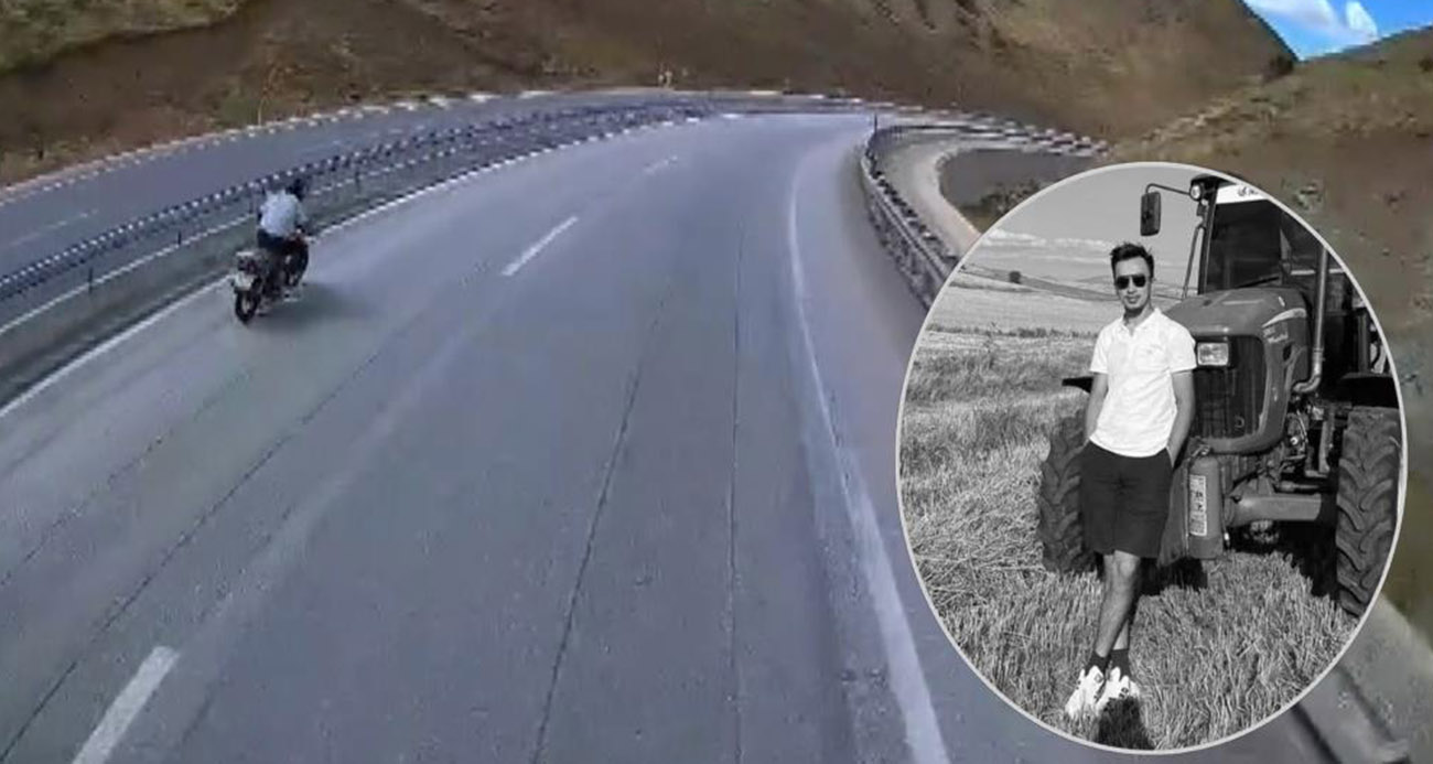Yeni aldığı motosikletle ölüme gitti: Kaza anı araç kamerasına yansıdı