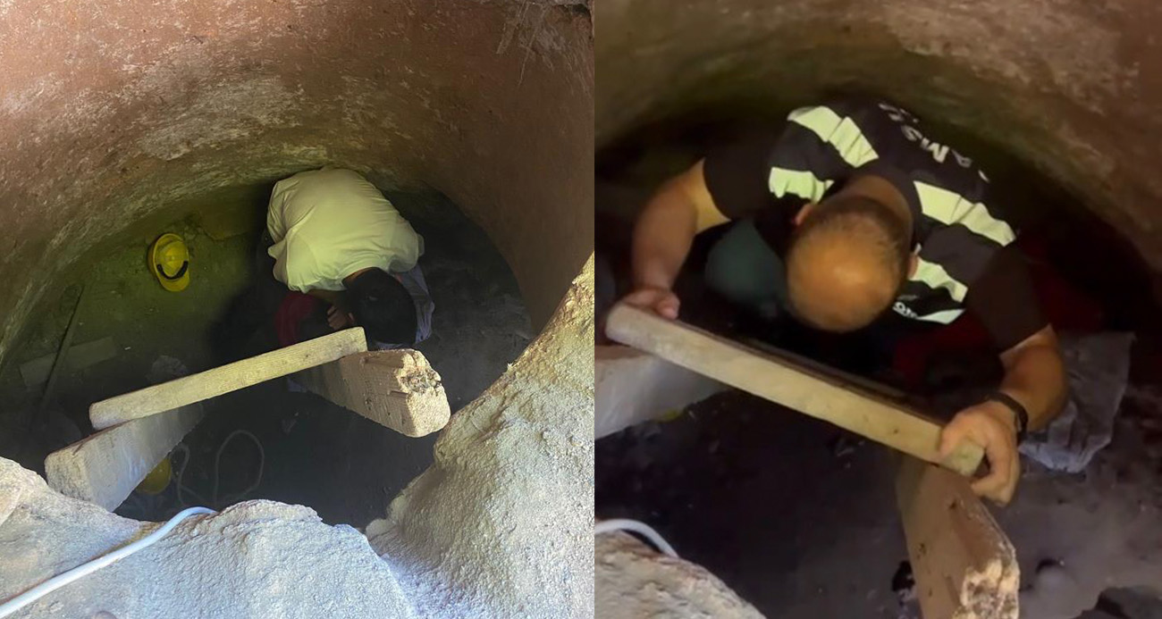 Rüyasında define gören kadın oğluyla birlikte 5 katlı apartmanın altında tünel kazarken yakalandı