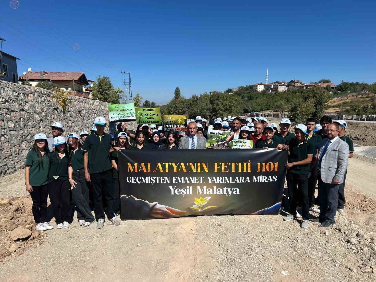 Malatya’nın Fethi’nin 924. yılında bin 101 fidan toprakla buluştu