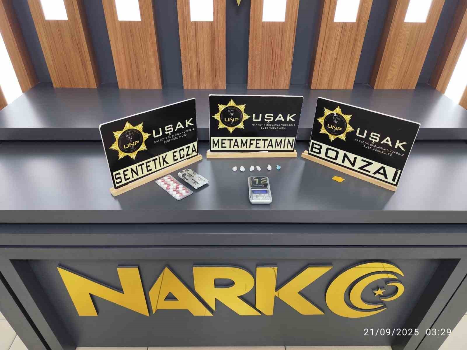 Uşak’ta uyuşturucu operasyonu: 4 tutuklama