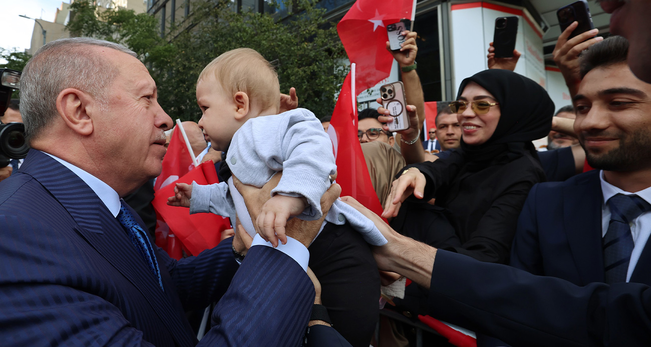 Cumhurbaşkanı Erdoğan’a Türkevi’nde coşkulu karşılama