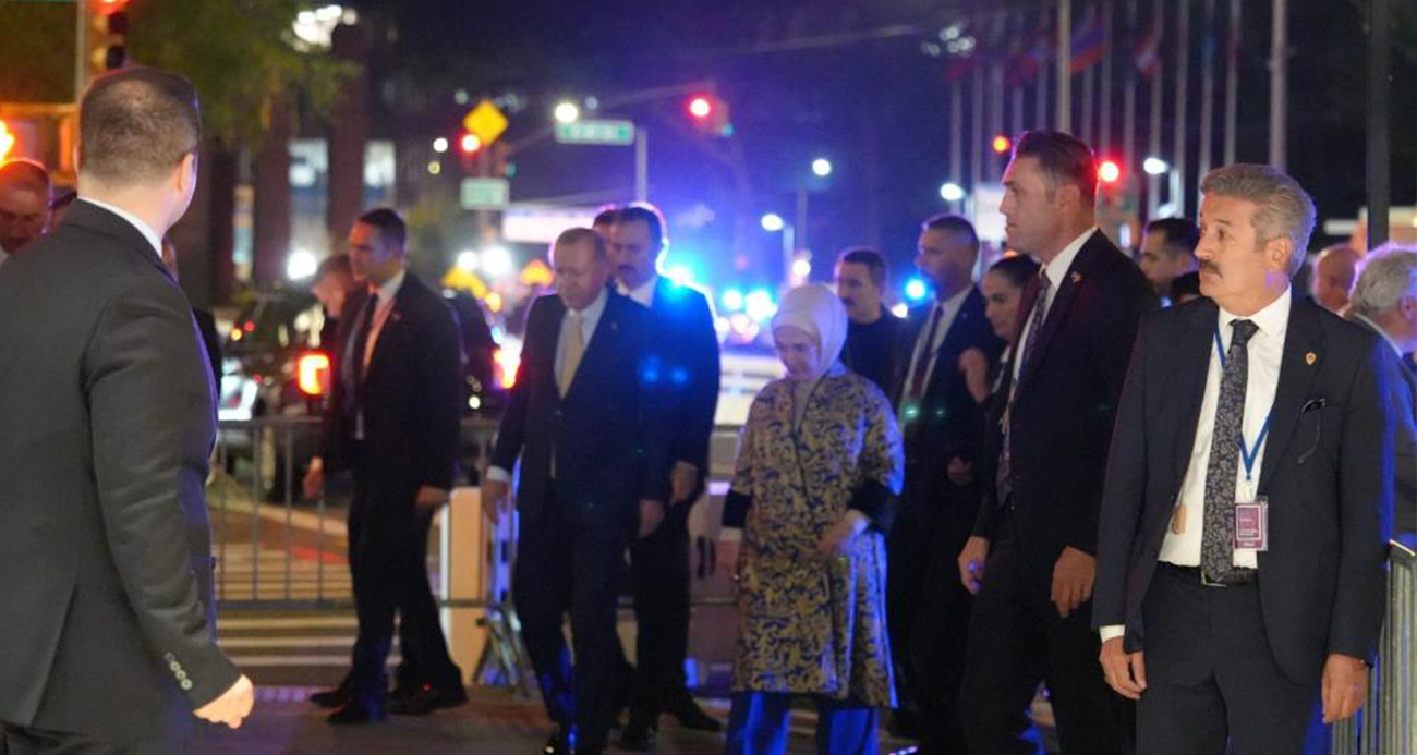 Cumhurbaşkanı Erdoğan New York'ta TASC yemeğinin ardından Türkevi'ne döndü