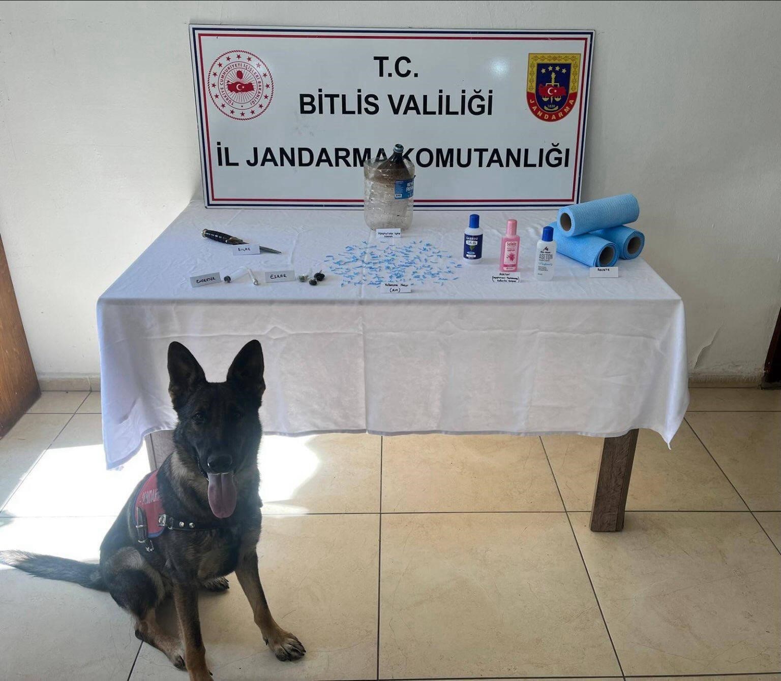 Bitlis’te jandarmadan uyuşturucu operasyonu