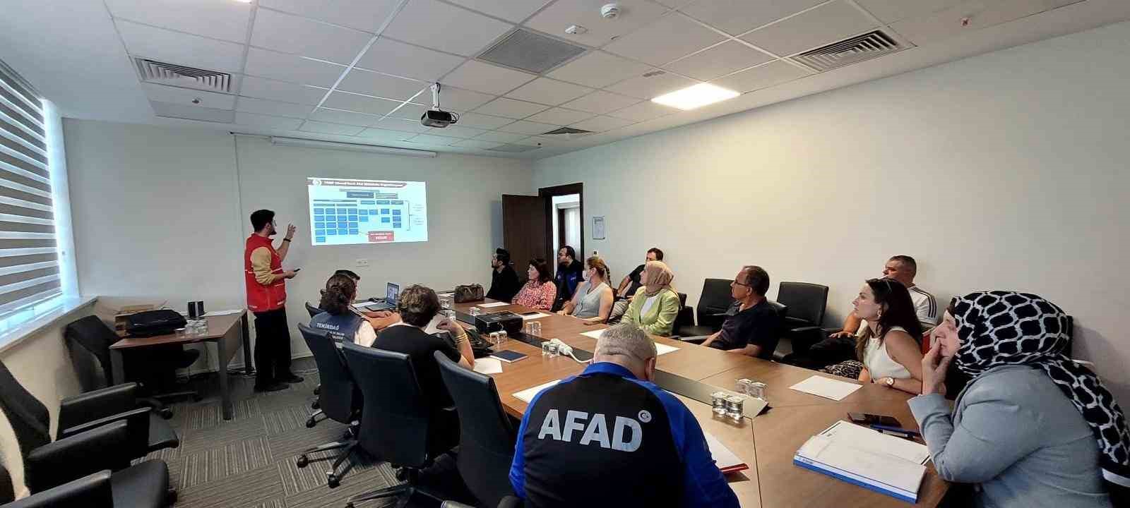 Tekirdağ’da Afet Beslenme Grubu bilgilendirme toplantısı yapıldı