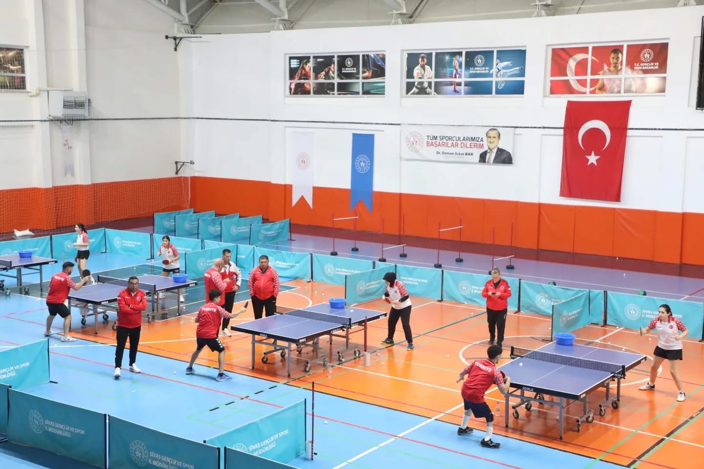 Masa Tenisi Milli Takımı, Sivas’ta kampa girdi