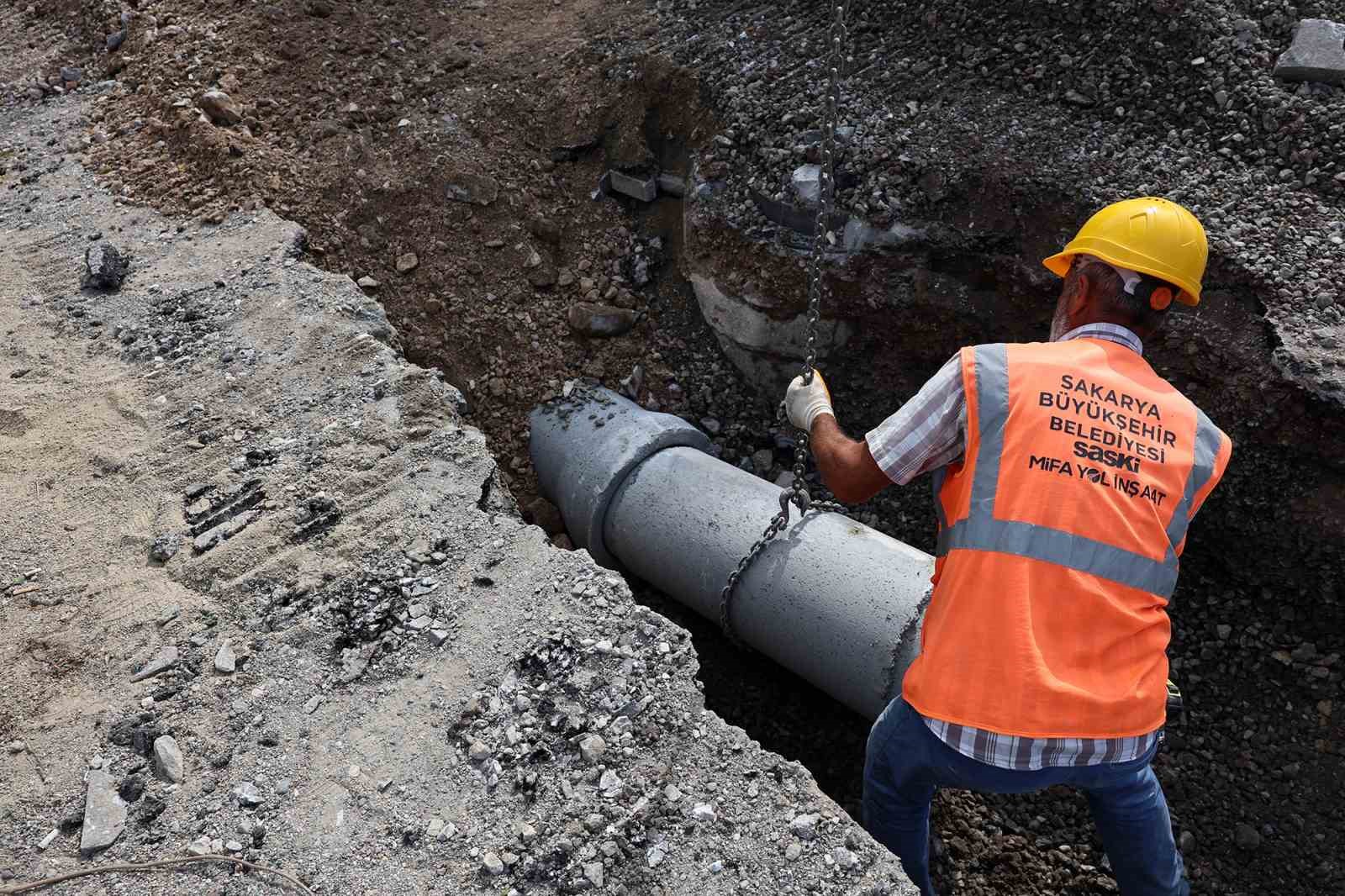 Çukurahmediye’nin yağmur ve atık suları yeni hat sayesinde güvenle taşınacak