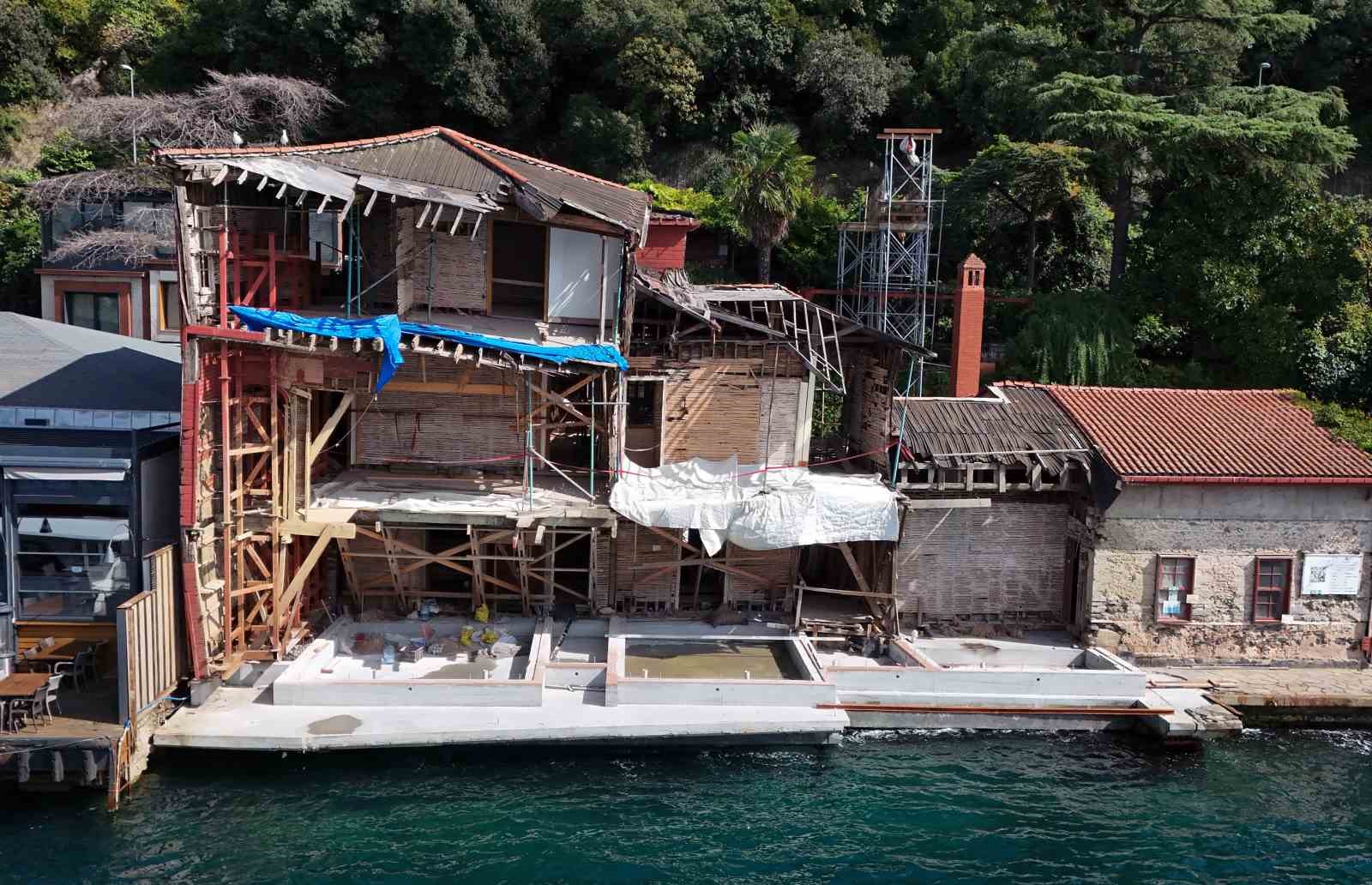 Geminin çarparak yıktığı 346 yıllık yalının zemini 7 yılda onarıldı