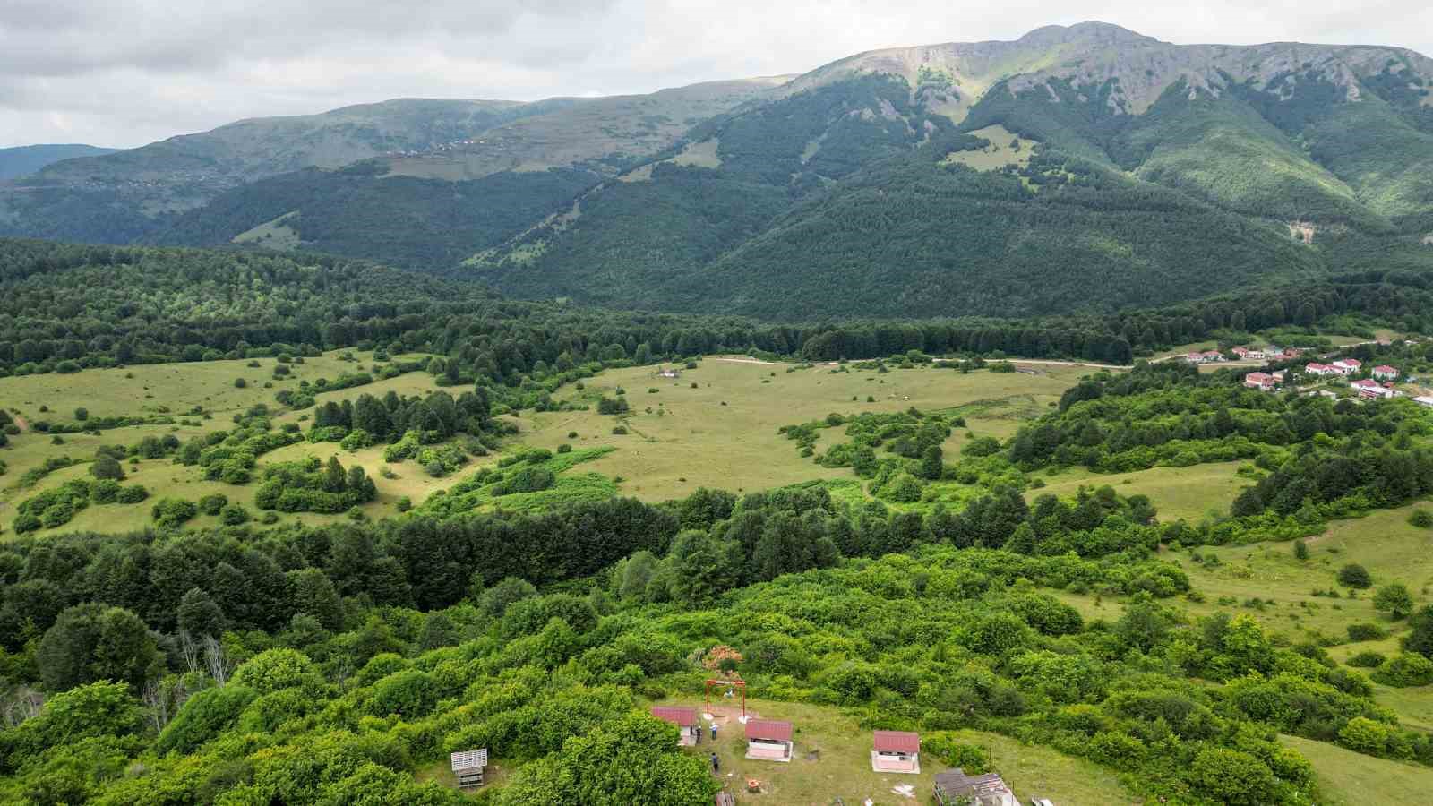 Alpler’i andıran manzarasıyla Cimban Yaylası ziyaretçileri mest ediyor