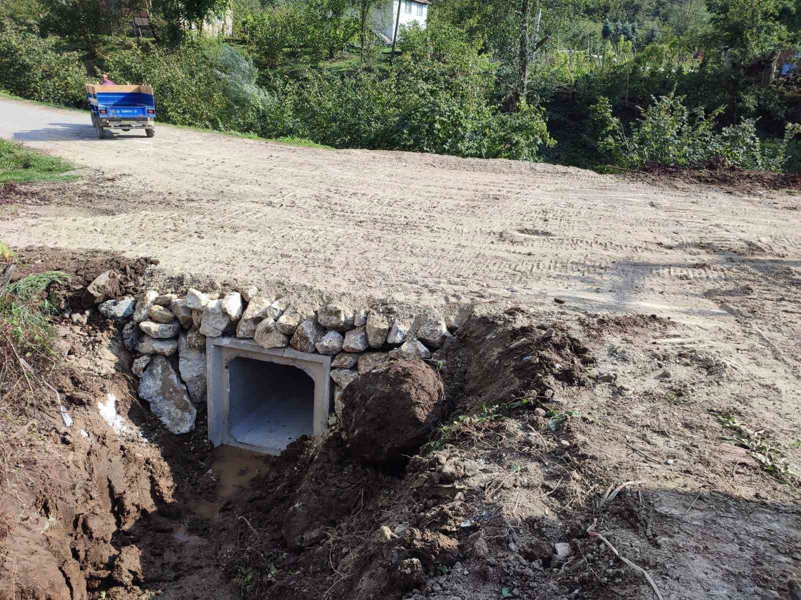 Taşkın  riskine karşı kutu menfez çalışması