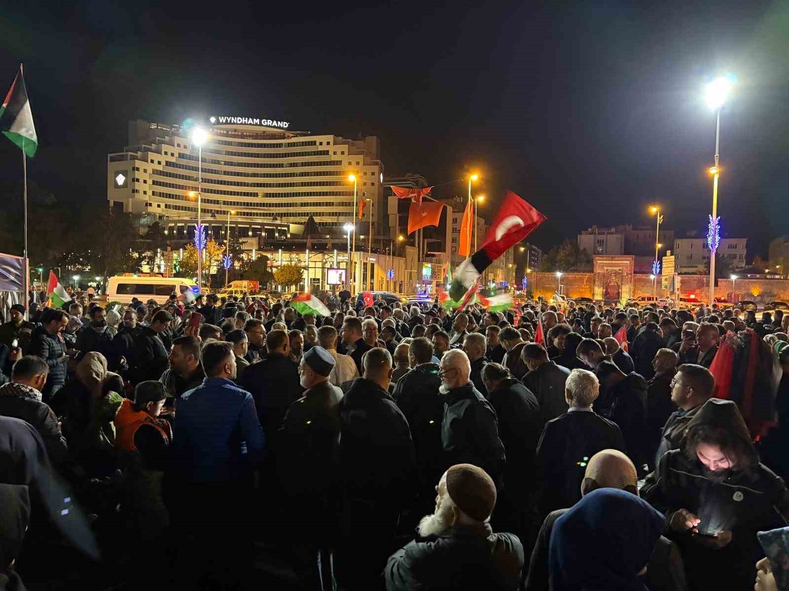 Kayseri’de İsrail’in Sumud Filosu’na müdahalesine tepki