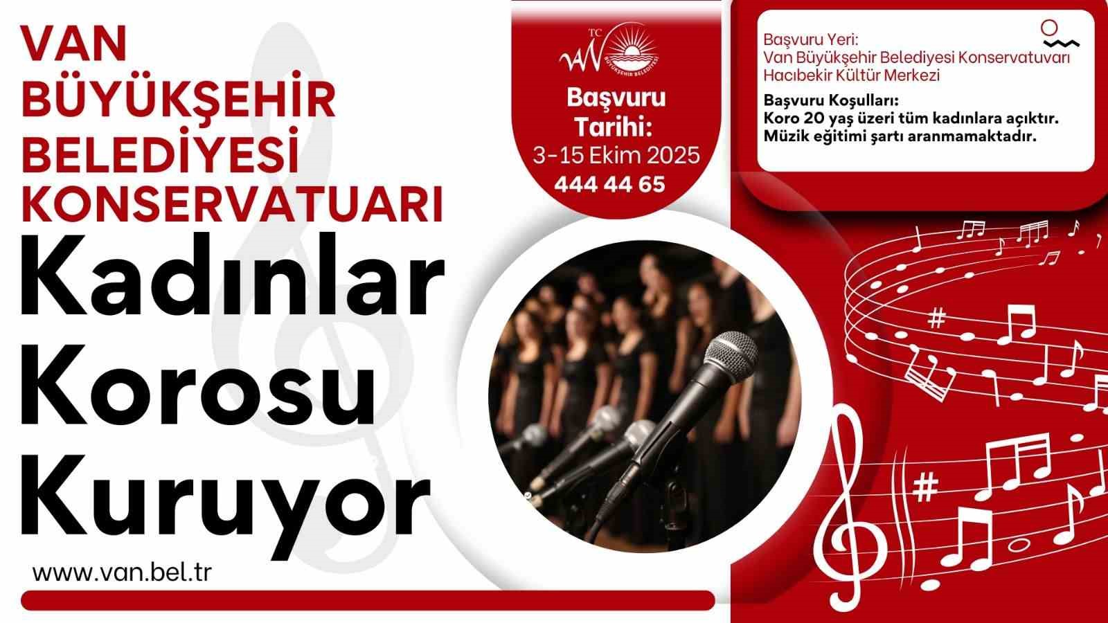 Van Büyükşehir Belediyesi kadınlar korosu kuruyor