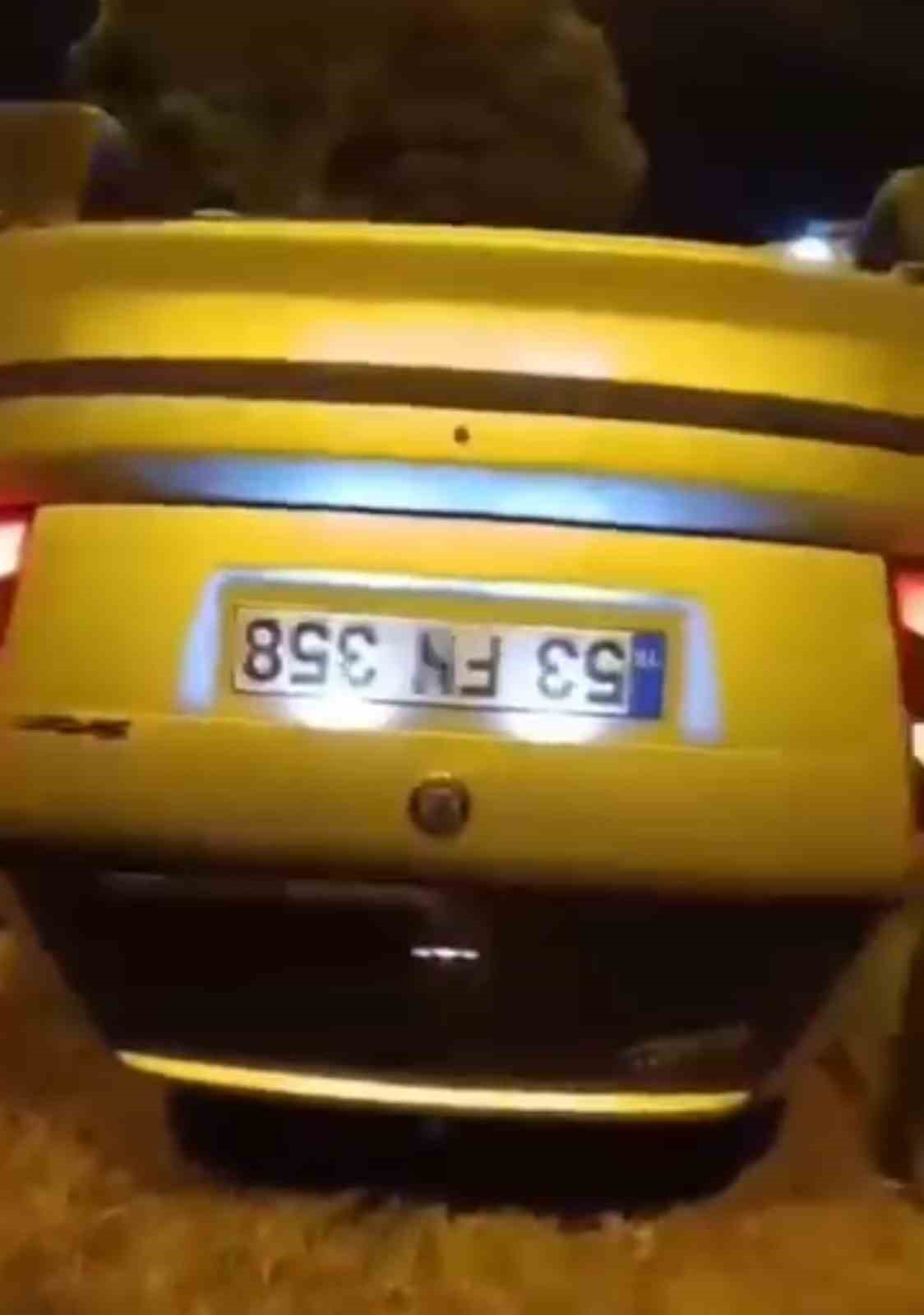 Iğdır-Tuzluca yolunda kaza: Otomobil ters döndü, 1 kişi yaralandı